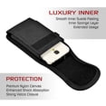 thumbnail image 3 of For LG V50 ThinQ 5G Vertical Rugged Nylon Canvas Carrying Holster Case with Metal Belt Clip & Loop, 3 of 5