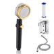 thumbnail image 1 of Handheld High Pass Ducha Sprinkler Sprinkler Rotación de 360 ​​grados Masaje de Ducha Ducha Hogar Hotel Baño Adulto Familia Negro Tipo 4 Advancent HA010610-04, 1 of 6