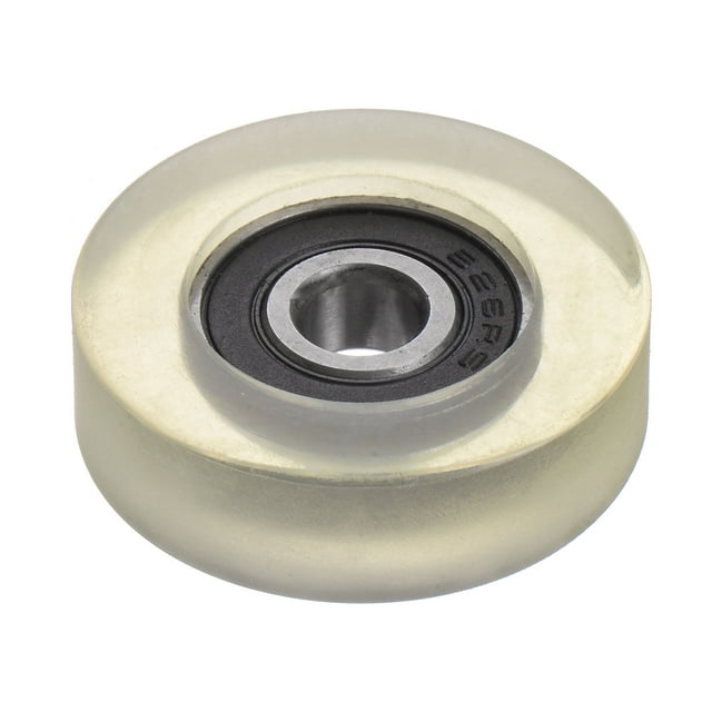 Unique Bargains Roulement à Billes PU 6x30x9mm Roue de Guidage Revêtue de Polyuréthane pour Industriel, Vert