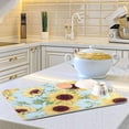 thumbnail image 6 of Sunflowers Pattern Dish Drying Mat, Absorbent Microfiber Pad Protector For Kitchen Counter Top Mat Dish Drainboard 18x24in Home Decor, 6 of 7