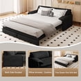 thumbnail image 5 of Firscook66" Pull Out Sofa Beds, Sleeper Couch Queen Hydraulic System Convertible Sleeper Sofa with Storage and 2 Soft Pillows,, 5 of 12