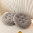 thumbnail image 4 of 1 PCS Fleece Chair Cushion Soft Warm Fuzzy Plush Chair Pads Washable Stool Cushion for Indoor Dining Room and Kitchen Chairs, 4 of 11