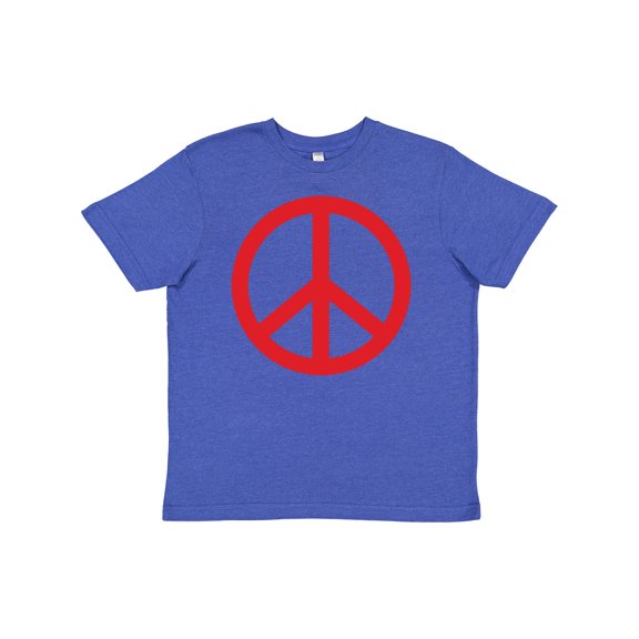 Inktastic Fun Red Peace Sign Youth T-Shirt