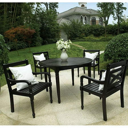 Delahey 5-pc Dining Black Traditional Se