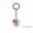 Amethyst, variant on Natural Quartz Crystal Stone Love Heart Keyring Healing Keychain Ornaments-Rose Quartz