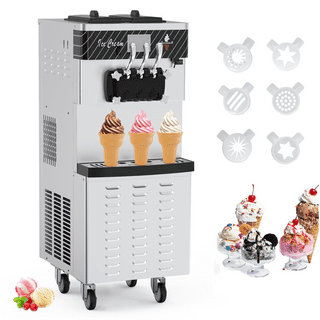 XMMSWDLA ice cream maker for kids rolled ice cream maker machine,with 2  shovels,homemade rolled ice cream,frozen yogurt machine,instant gelato  pan/roll,sorbetmachine,gelato maker,plate freezer bowl 