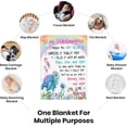 thumbnail image 4 of to My Granddaughter TurtleThrow Blanket Granddaughter Gifts from Grandma Birthday Gifts for Granddaughter Lightweight Flannel Warm Soft Blanket Gift for Girl Women for Home Sofa 50"x60"for Teen, 4 of 6