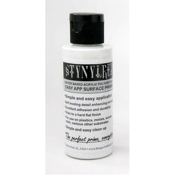 Stynylrez Water-Based Acrylic Primer White 4oz. Bottle
