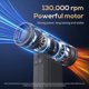 thumbnail image 2 of Aspiradora y Sopladora de Aire Eléctrica de 130.000 RPM, Recargable, con Motor Sin Escobillas de 5 Velocidades, para Coche, Ordenador, Hogar y Exteriores., 2 of 5