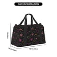 thumbnail image 3 of Disketp Heart and Stars Bolsa de Viaje Tipo Duffle, Bolso de Mano para Fin de Semana para Mujer, Bolsa de Gimnasio Ligera para Hombre, Esencial para Viajes, 3 of 7