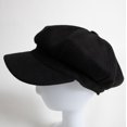 thumbnail image 3 of Lelaffet Women's Baker Boy Newsboy Cap for Women Warm Slouchy Hat Tweed Cabbie Cute Hats for Girls Black, 3 of 4