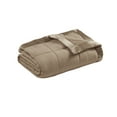 thumbnail image 5 of Home Essence Prospect Brown Lightweight Down Alternative Blanket with Satin Trim, King, 5 of 9