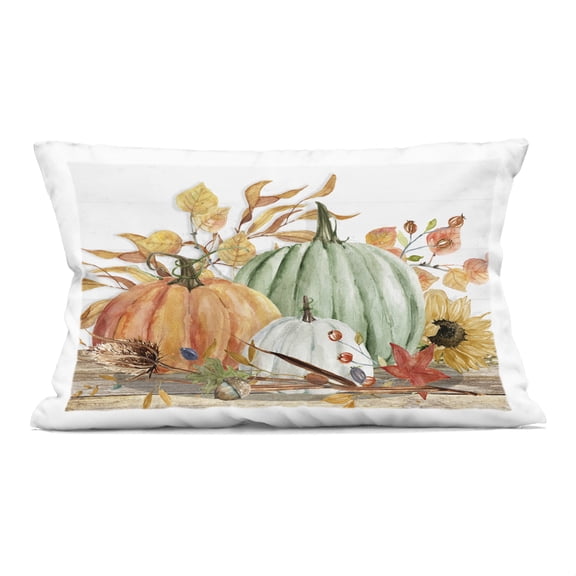 Stupell Industries Festive Fall Arrangement Decorative Printed Throw Pillow, design by Livi and Finn