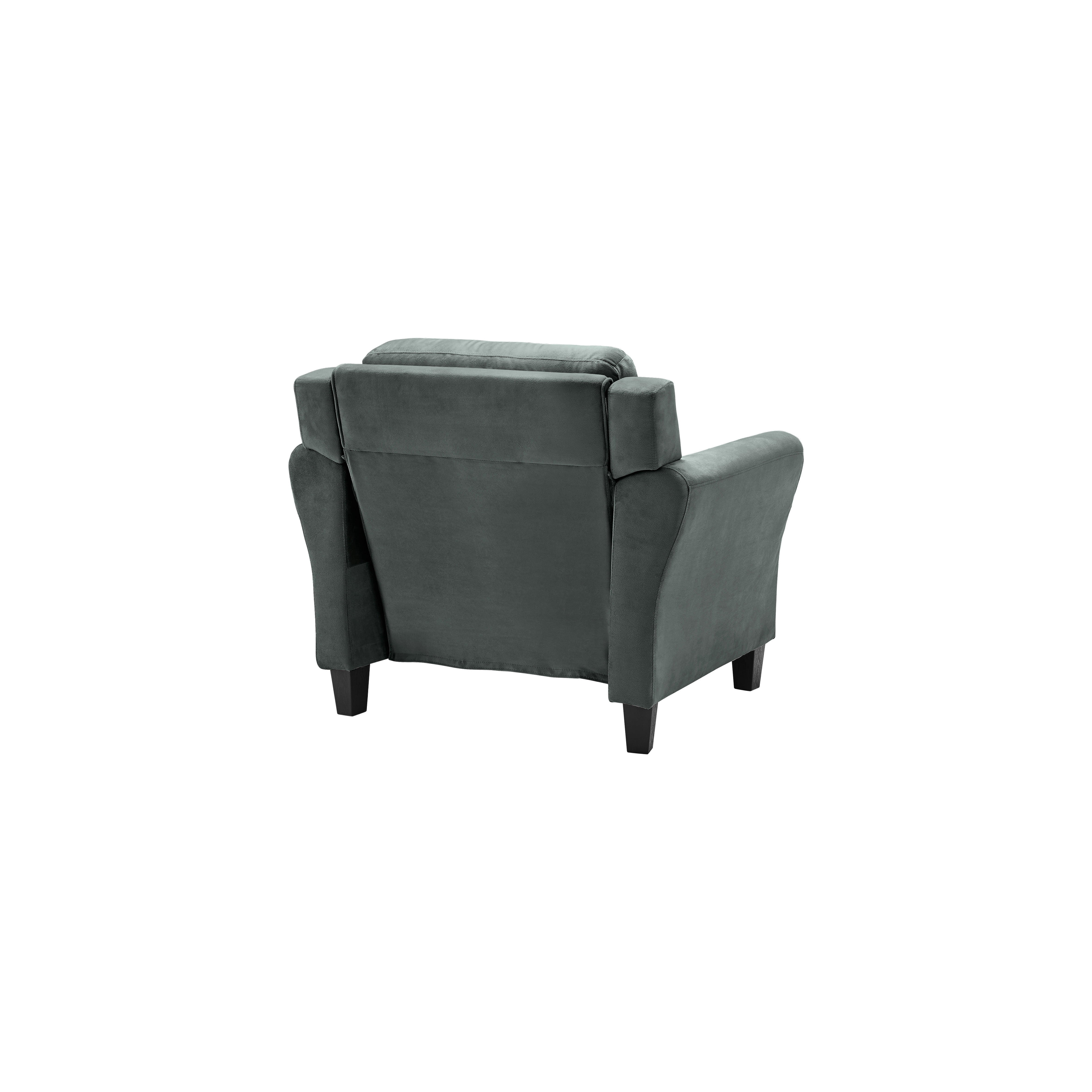 Lifestyle Solutions Taryn Club Chair, Dark Gray Fabric