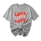 thumbnail image 1 of Camisetas de Manga Corta para Mujeres, Camiseta de Cuello Redondo Impresa de Moda, Primavera Y Verano Casual, 1 of 8