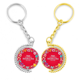 thumbnail image 1 of Rojo feliz dia de San Valentin corazon amor Anillo de oro de metal llavero llavero, 1 of 4
