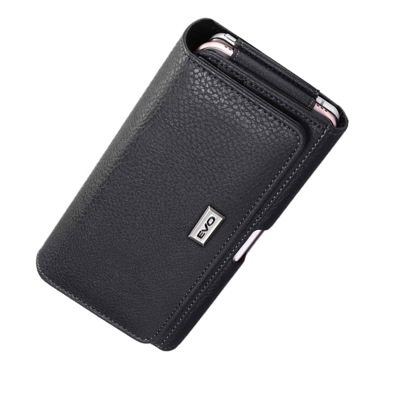EVO 6.9-Inch Horizontal Belt Clip Phone Pouch – Black