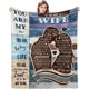 thumbnail image 1 of LHSHID to My Wife Blanket Valentines Day Gifts for Wife Birthday Gift Ideas Anniversary Romantic Gifts for Her Women Birthday Gifts for Wife from Husband Wife Giftses 40x50in, 1 of 6