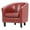 Red, variant on Modern Faux Leather Upholstered Tub Chair in Red