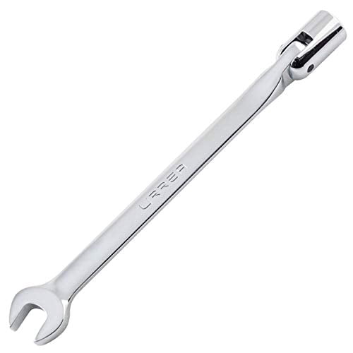 URREA SAE full-polished flex head wrench set, 7 pieces.