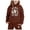 Coffee, variant on Girls Winter Clothing Set 12-14 - Child Boys Girls Long Sleeve Solid Warm Hoodie Pullover Tops Pants Kids Outfits Sweat Suit (Light Gray,6-7 Years)
