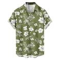 thumbnail image 4 of Iyufng Summer Shirts for Men Short Sleeve Hawaiian Shirts Printed Casual Beach Shirts, 4 of 8