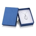 thumbnail image 2 of Fashion Rhodium Plated Multi Pear Shaped Drop Pendant Necklace with Chain, 2 of 2
