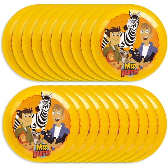 Wild Kratts Party Plates 20 Pack – Official Kids Birthday Supplies