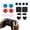 blue and red, variant on Protective Case for 2026 Steam Controller 2 Accessories,12PCS Dust Cover Kit with Silicone Thumb Grips Touchpad Protective Stickers DustPlug Button Covers Type-C Dust Plug with Full Protection