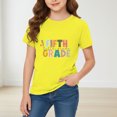 thumbnail image 2 of CPNG Children's Girls and Boys Fifth Grade T Shirt Letter Print Loose Fit Tees Summer Casual Short Sleeve Round Neck T-Shirt, 2 of 5