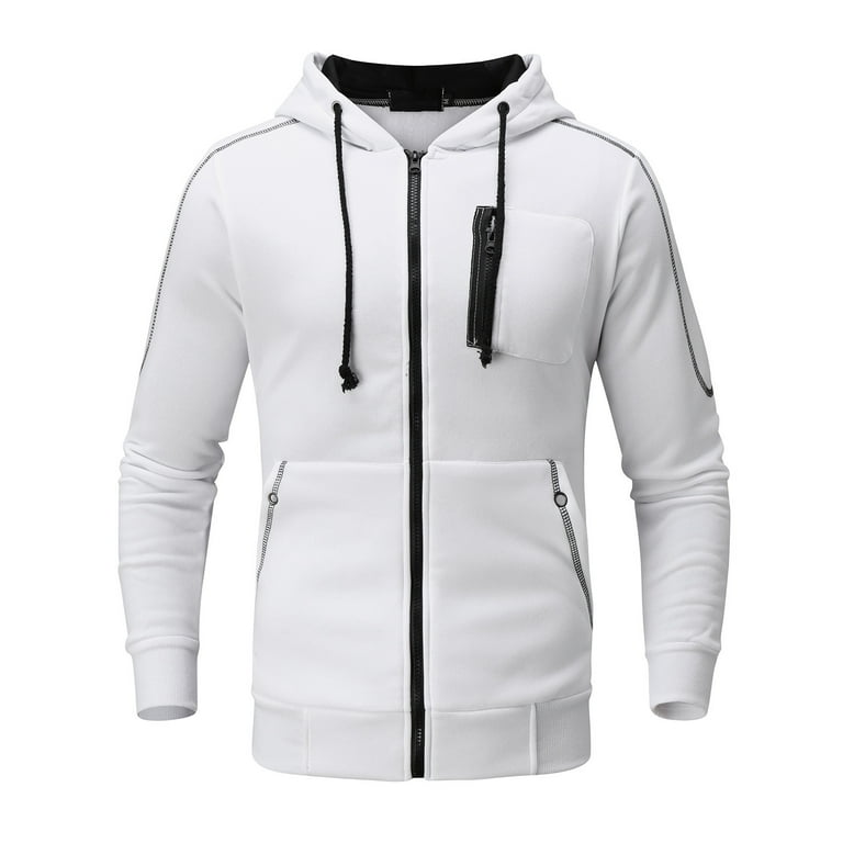 Ropa Para Hombre White Solid Color Mens Sweatsuits Conjunto Deportivo Para Hombre 3XL Clearance Items On Sale Under 3 Free Shipping Walmart