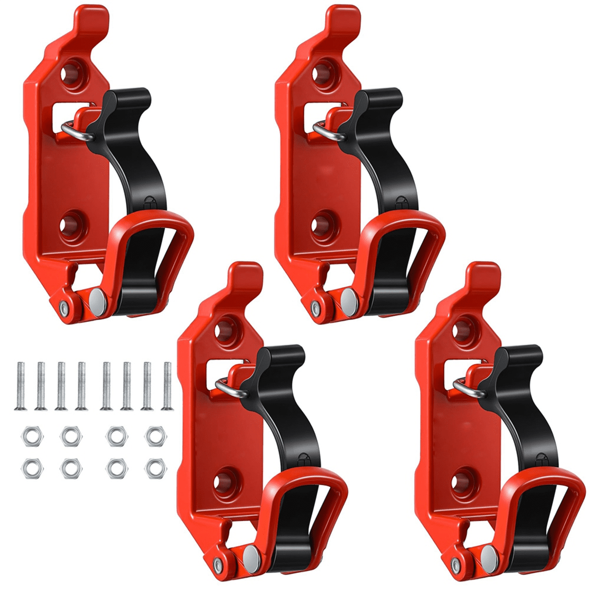 Support de remorque paysagère 6 outils, support de pelle camion 2 pièces avec œillets en