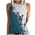 thumbnail image 1 of WZXFASHION Débardeur Mode Femme Confortable Imprimé Col Rond jusqu'à 50 % de Réduction, 1 of 5