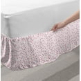 thumbnail image 2 of Abstract Bed Skirt, Little Colored Drops on Plain Background Raining Pattern in Pastel Tones, Elastic Bedskirt Dust Ruffle Wrap Around for Bedding Decor, 4 Sizes, Rose Magenta Coral, by Ambesonne, 2 of 2