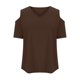 thumbnail image 4 of Mujeres sueltas casual manga corta cuello pico sólido casual blusa camiseta túnica tops Fridja  ghk5081, 4 of 8