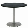 thumbnail image 1 of KFI 30" Table Ronde avec Base Ronde en Argent de Qualité Commerciale Fabriquée aux États-Unis, 1 of 3