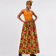 thumbnail image 2 of MuXiKeJi Clothes Stylish African Print Maxi Skirt Featuring Convenient Pockets and Included Casual Head Wrap Scarf, 2 of 4