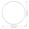 thumbnail image 2 of SENSETH 1 Set of Hoop Centerpiece with Stand Metal Rings and Place Card Holders Wreath Making Rings for Table, 2 of 8