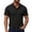 Black&&100, variant on CONROSES Mens Short Sleeve Polo Shirts Jacquard Collared Buttons Polo Shirt for Men Casual Golf Shirts