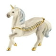 thumbnail image 6 of Bejewel Pewter Multi Color Finish SUNNY Enchanted Unicorn Trinket Box, 6 of 7