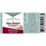 Miracell Skin Relief and Support Apricot Kernel Oil, Coconut Oil, Sesame Oil Jojoba Oil, Avocado Oil, Camellia oil, Rosehip oil Vitamin E, Serum .5 oz