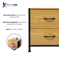 thumbnail image 4 of Buro Para Recamara, Mesa de Noche Auxiliar De Madera MDF Mueble Moderno Con Cajones Para Dormitorio Color Madera, 4 of 5
