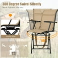 thumbnail image 4 of YYEAN Hunting Chair, 360 Degree Swivel Hunting Blind Chair with Carry Handle, 330 lbs Capacity, Comfortable, Waterproof, Portable and Silent Folding Dove Hunting Chair for Blinds-Brown, 4 of 11