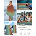thumbnail image 5 of Burnt Orange Teal Ombre Beach Towels Oversized Super Absorbent, Modern Abstract Art Aesthetics Lightweight Bath Towel Quick Dry Sets For Bathroom/Pool/Rv Camping/Beach Play/Gym Room/Picnic 23"x47", 5 of 8