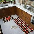 thumbnail image 3 of 2 Pcs Valentines'' Day Kitchen Mat Set Anti Fatigue Striped, Cushioned Kitchen Rugs and Mats Non Skid Washable Waterproof, Love Hearts Kitchen Rug Comfort Mat Set, 17'' x 47'' + 17'' x 30'', 3 of 6
