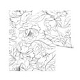 thumbnail image 1 of Papier Peint Floral Noir Moderne, 1 of 4