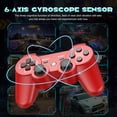 thumbnail image 4 of Turpow 2 Pack Controller for P3, Wireless Bluetooth Controller Gamepad Joystick, Double Vibrating Controller for P3 with Charger Cable Cord Thump Grips，2 Charging Cables - Red&Blue, 4 of 8