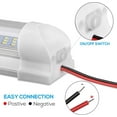 thumbnail image 3 of Barra de luces LED para interiores de 12 V, tira universal de 108 LED con interruptor de encendido/apagado, luz blanca para furgonetas, coches, autocaravanas, caravanas, barcos, autocaravanas, cocinas, 3 of 5