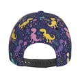 thumbnail image 3 of Lsque Colorful Dinosaur Baseball Cap Trucker Low Profile Hat Golf Dad Hat Adjustable Original Classic Unconstructed Plain Cap Men Women, 3 of 9