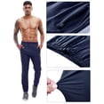 thumbnail image 6 of Men's Sweatpants Athletic Jogging Pants Sport Joggers Trousers for Workout,Gym,Running,Training with Zipper Pockets, 6 of 7